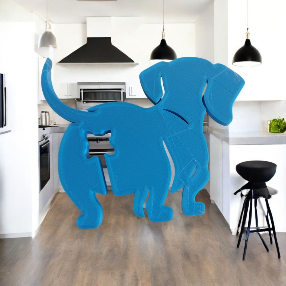 3D Printed Dog Silhouette Bread Bag Sealer - Picture 2 of 5